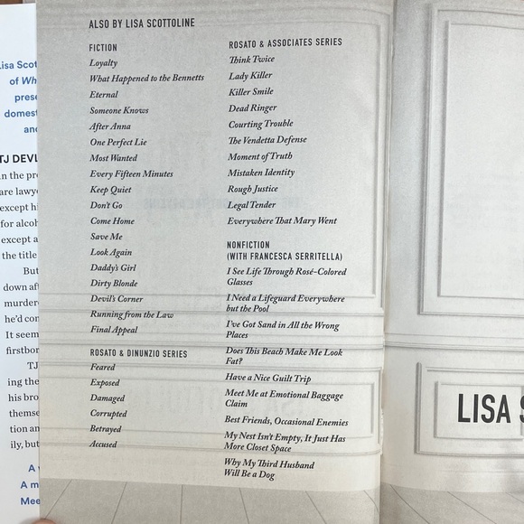 'The Truth About the Devlins' hardcover Book by Lisa Scottoline - Picture 6 of 14